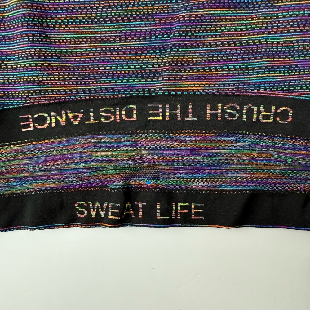Lululemon Swiftly Tech Short Sleeve 2.0 Rainbow Multi Black Size 6 - Picture 5 of 7